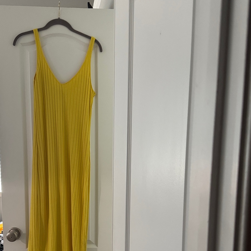 Zara Vibrant Yellow Maxi Dress